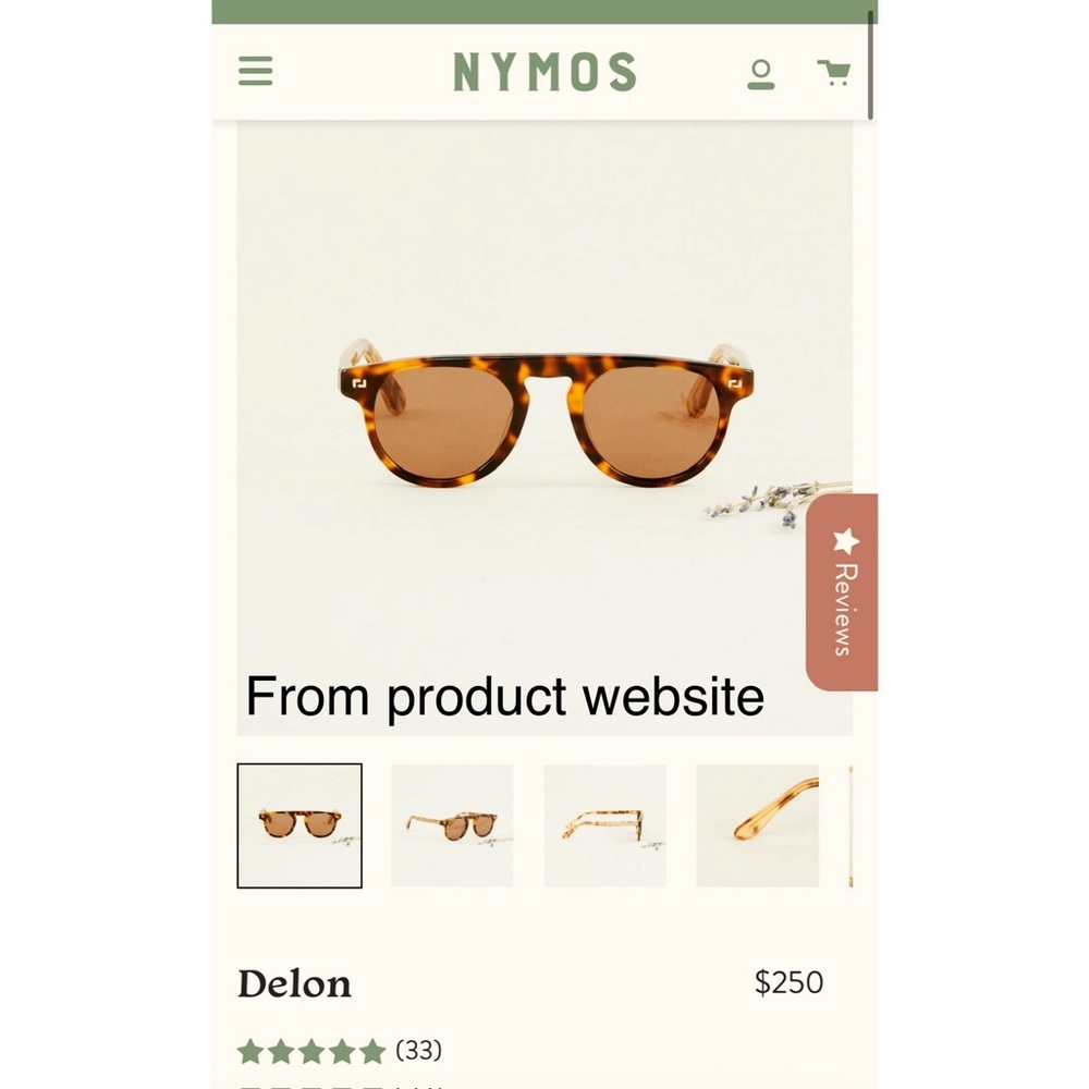 Studio Nymos Tortoise Shell Sunglasses - Picture 8 of 9